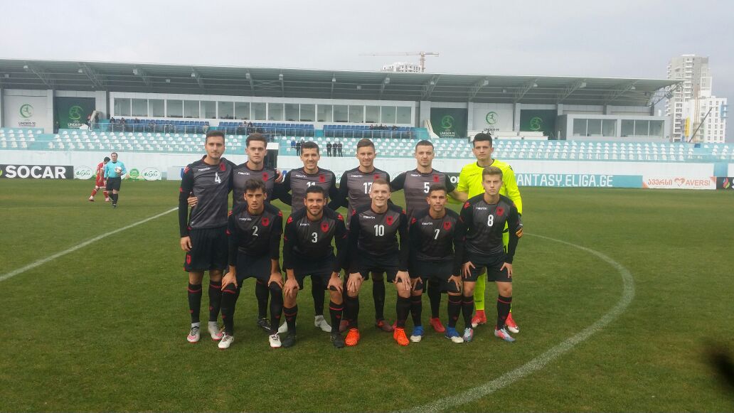 Kombetarja U20 ne ndeshjen e fundit miqesore ne Gjeorgji.