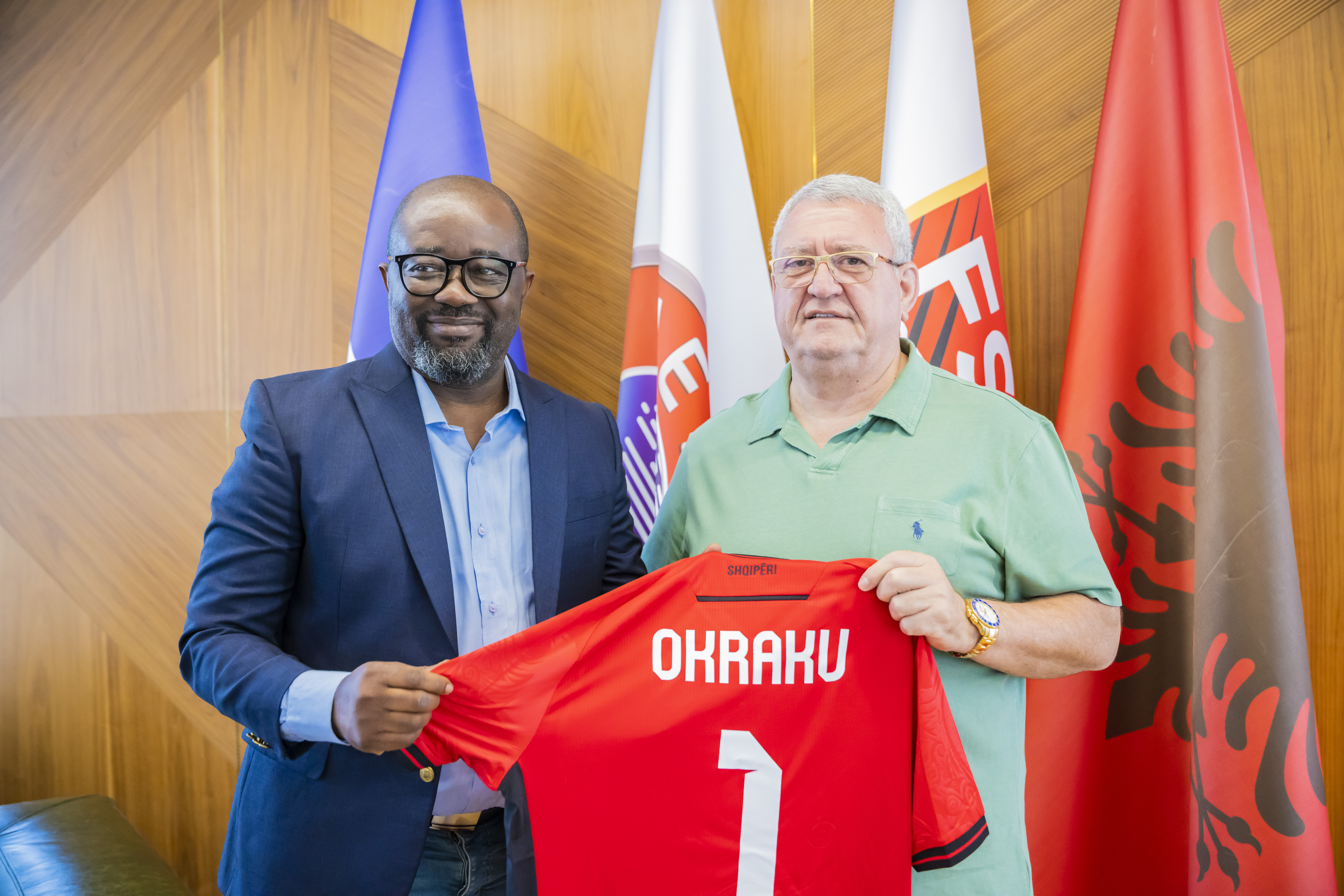 President Duka meets with the President of the Ghana Football ...